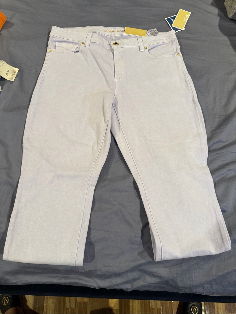 Michael Kors Men's Light Lavender Straight Jeans